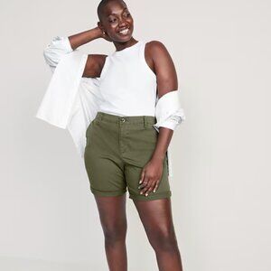 Old Navy High-Waisted OGC Pull-On Chino Shorts -- 7-inch inseam Size 4X NWT